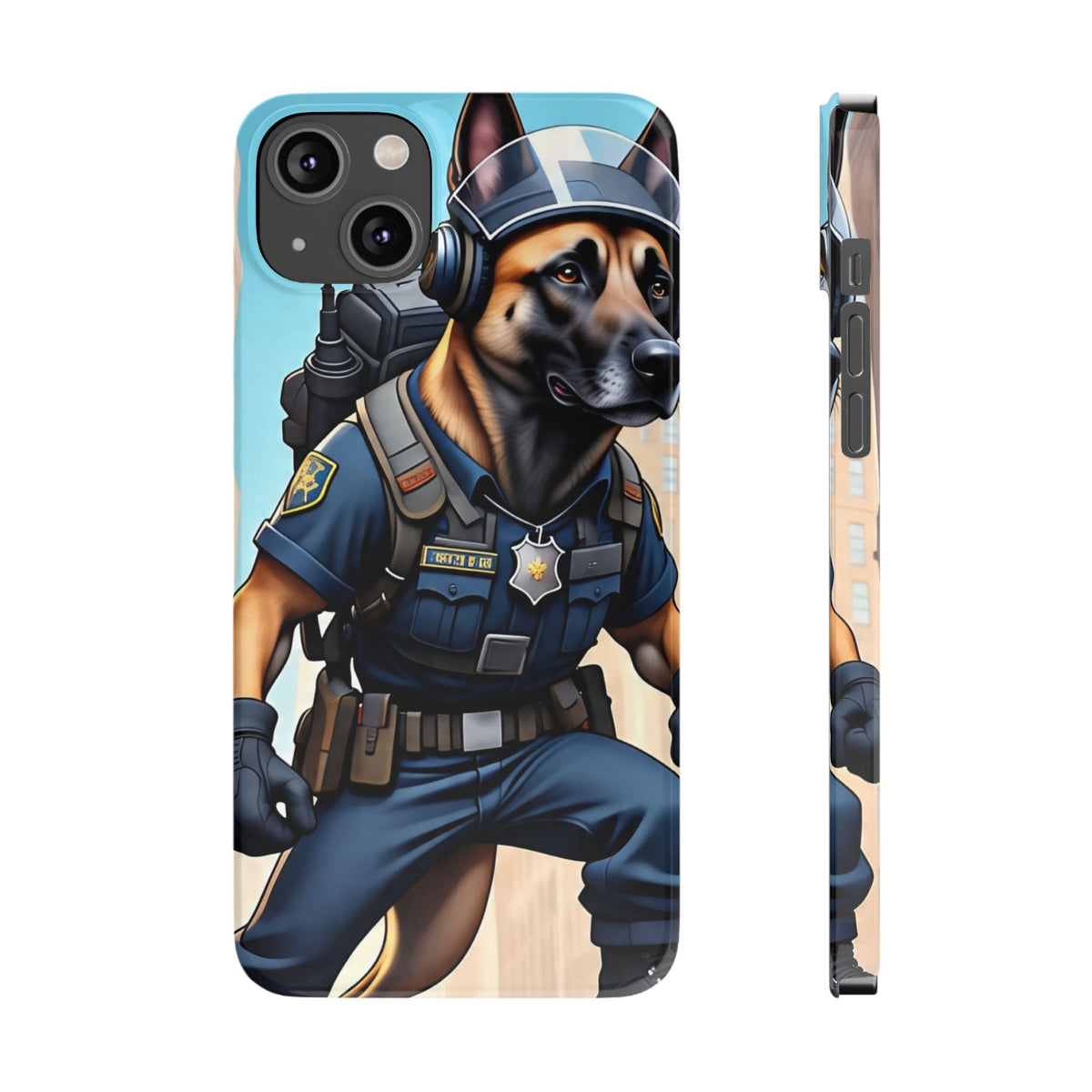 Police K9 German Shepherd Slim Phone Case – Cute Tactical Dog Phone Cover