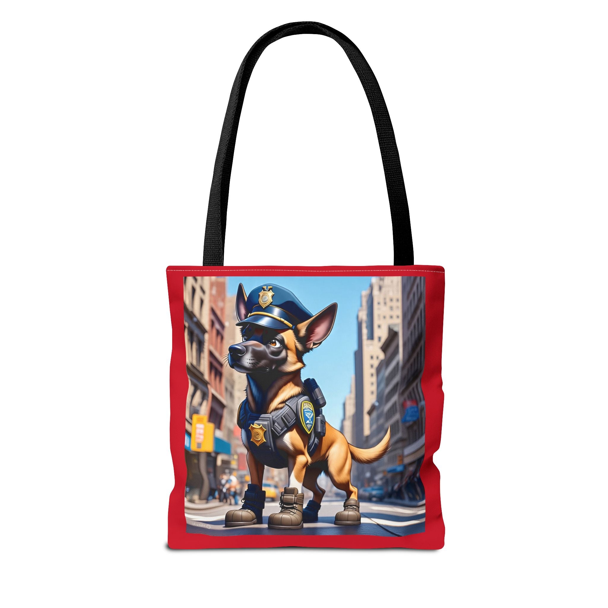 Police Dog Pattern Tote Bag - Stylish Eco-Friendly Carryall