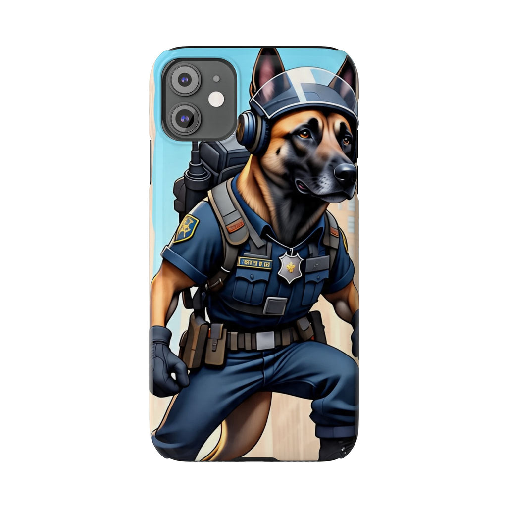 Police K9 German Shepherd Slim Phone Case – Cute Tactical Dog Phone Cover
