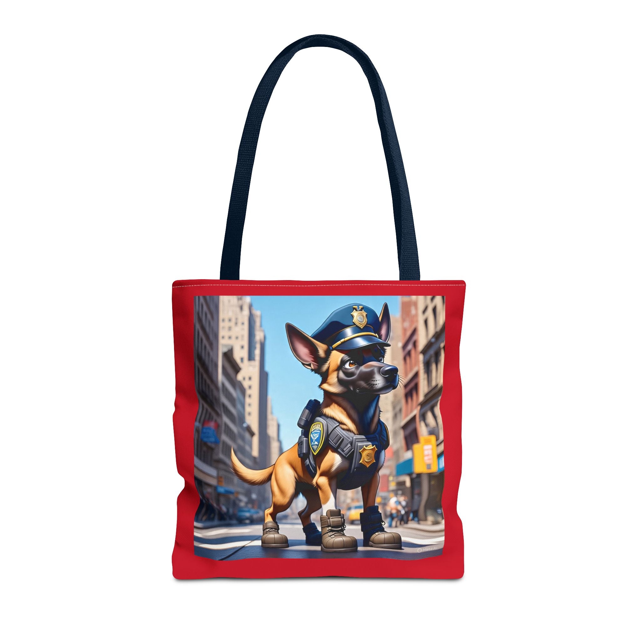 Police Dog Pattern Tote Bag - Stylish Eco-Friendly Carryall