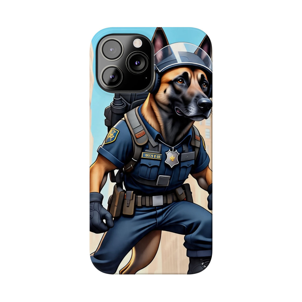 Police K9 German Shepherd Slim Phone Case – Cute Tactical Dog Phone Cover