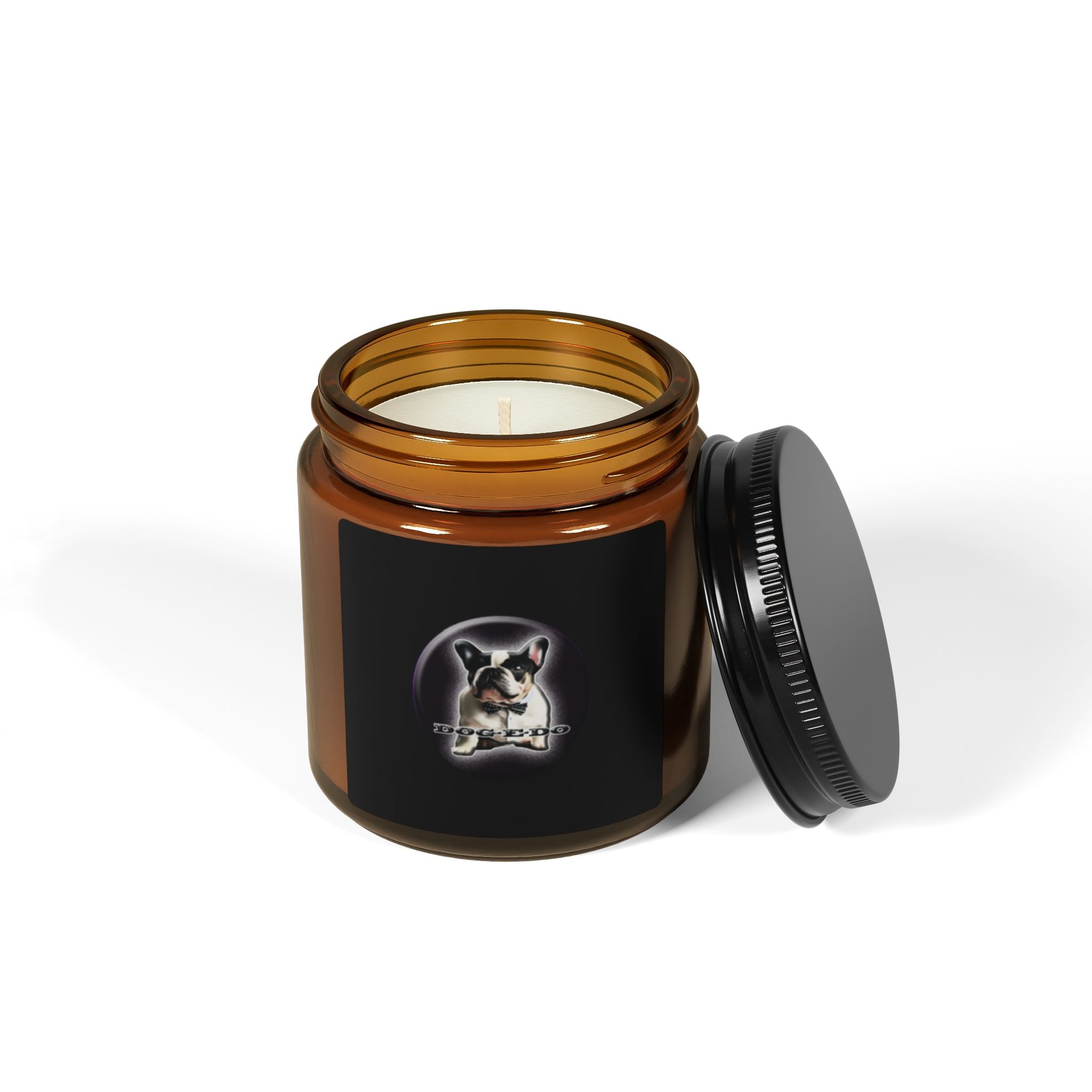 Soy Candle — Sphynx Cat Amber Jar (Scented)
