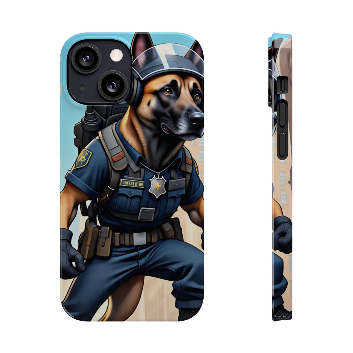 Police K9 German Shepherd Slim Phone Case – Cute Tactical Dog Phone Cover