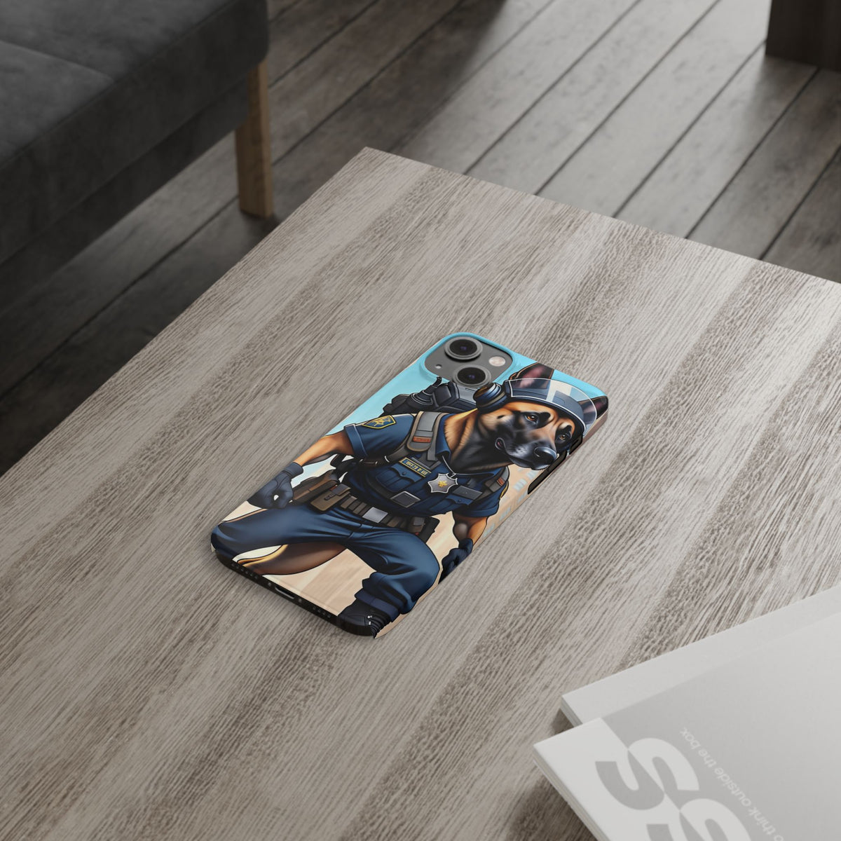 Police K9 German Shepherd Slim Phone Case – Cute Tactical Dog Phone Cover