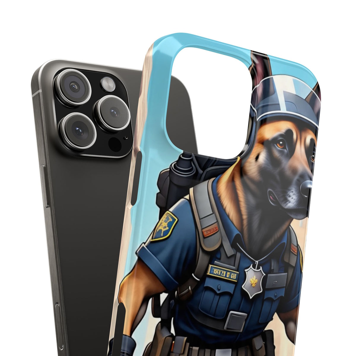 Police K9 German Shepherd Slim Phone Case – Cute Tactical Dog Phone Cover
