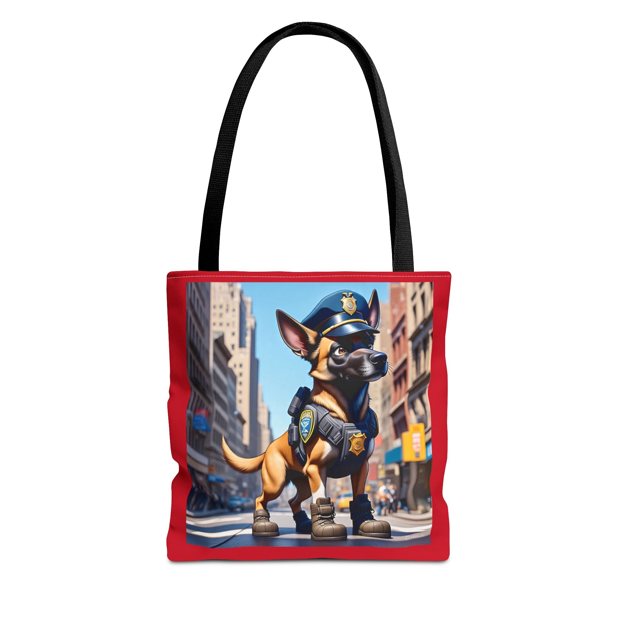Police Dog Pattern Tote Bag - Stylish Eco-Friendly Carryall