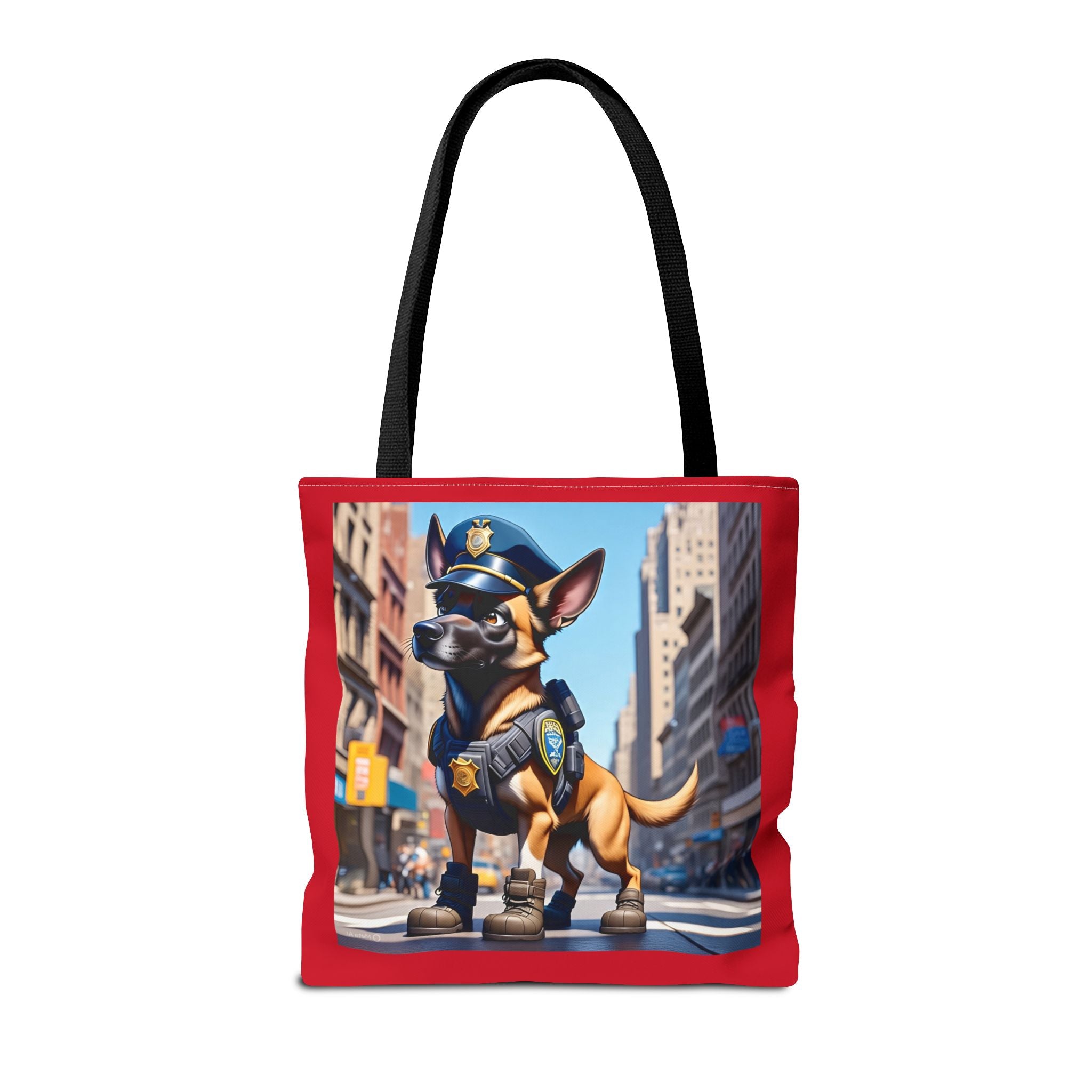 Police Dog Pattern Tote Bag - Stylish Eco-Friendly Carryall