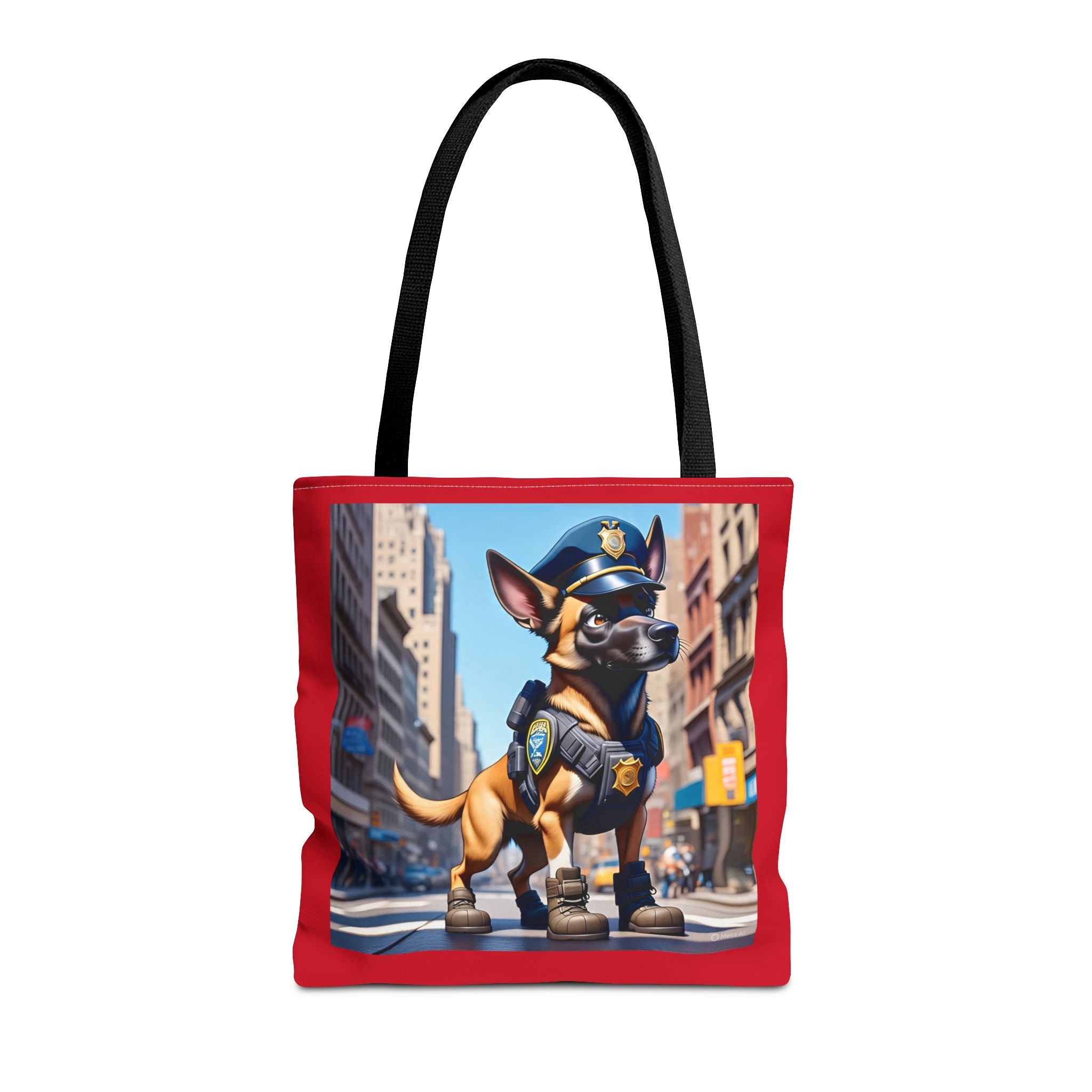 Police Dog Pattern Tote Bag - Stylish Eco-Friendly Carryall