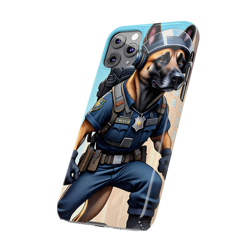 Police K9 German Shepherd Slim Phone Case – Cute Tactical Dog Phone Cover