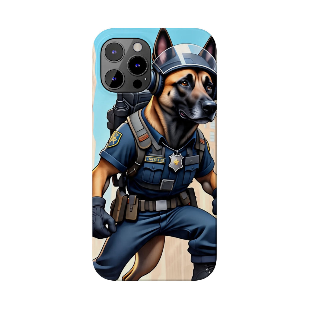 Police K9 German Shepherd Slim Phone Case – Cute Tactical Dog Phone Cover