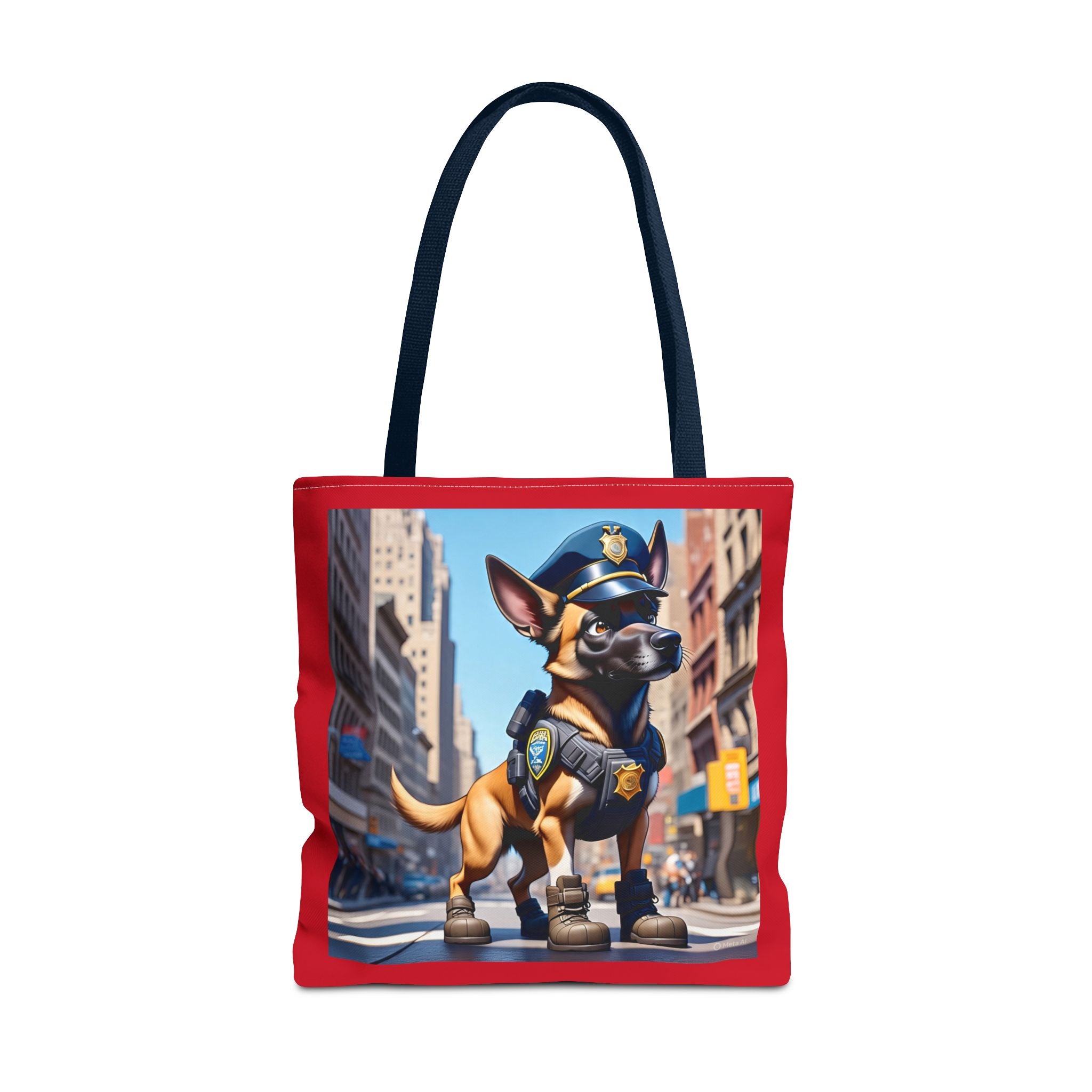 Police Dog Pattern Tote Bag - Stylish Eco-Friendly Carryall