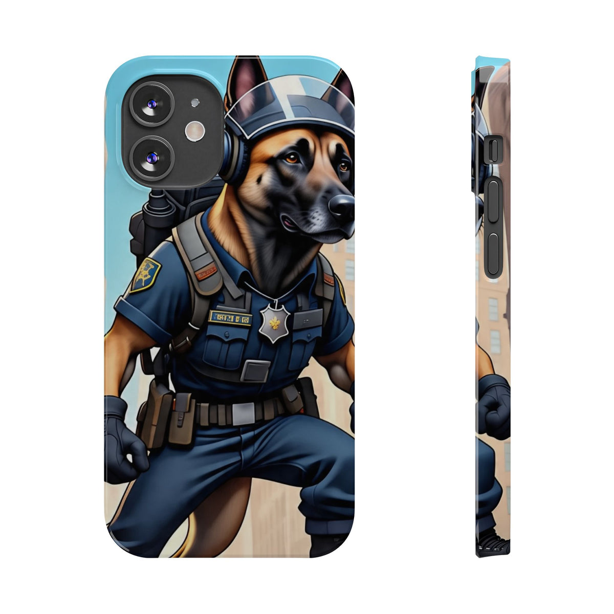 Police K9 German Shepherd Slim Phone Case – Cute Tactical Dog Phone Cover