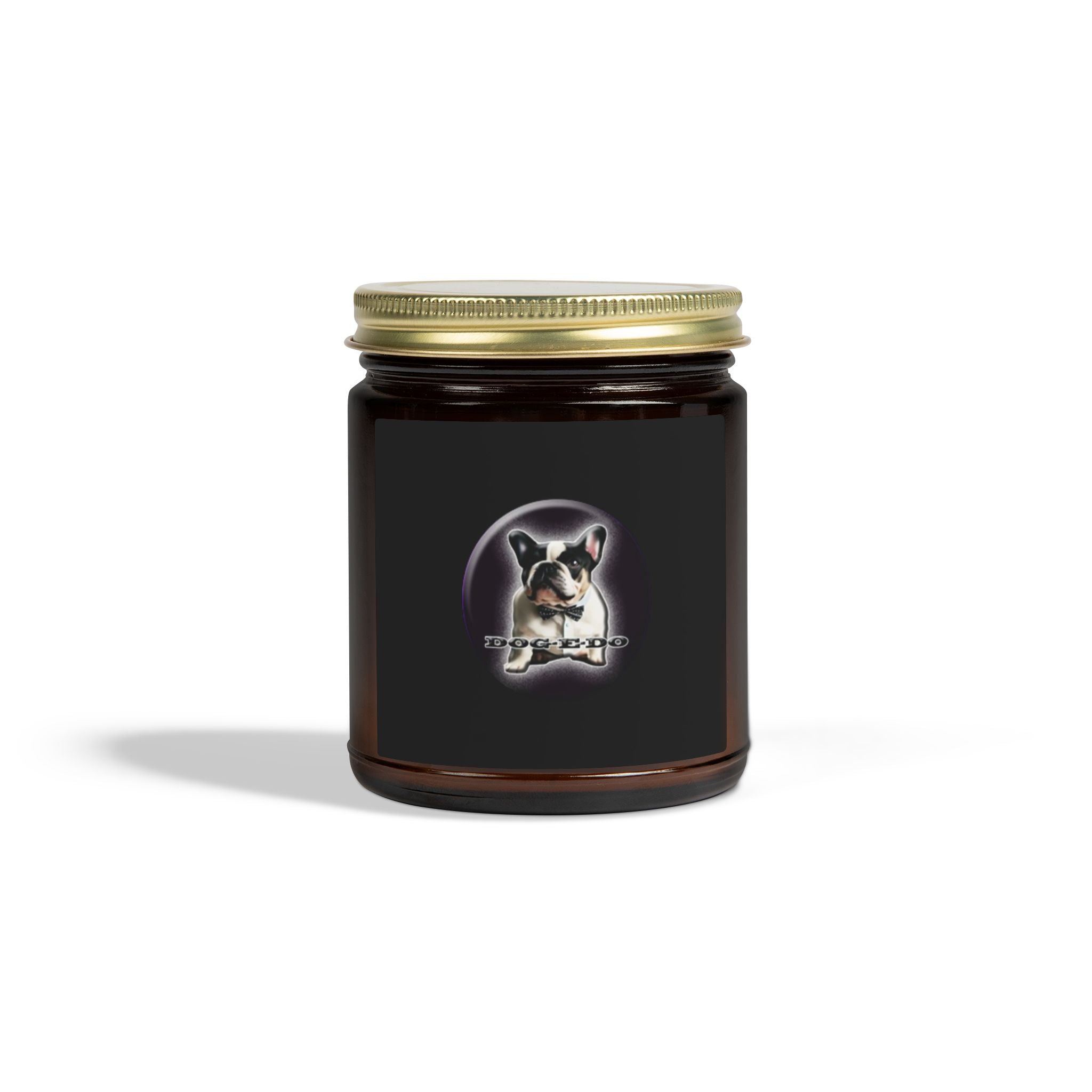 Coconut Apricot Scented Candle — 4oz & 9oz Glass Jar (Dog Moon Label)