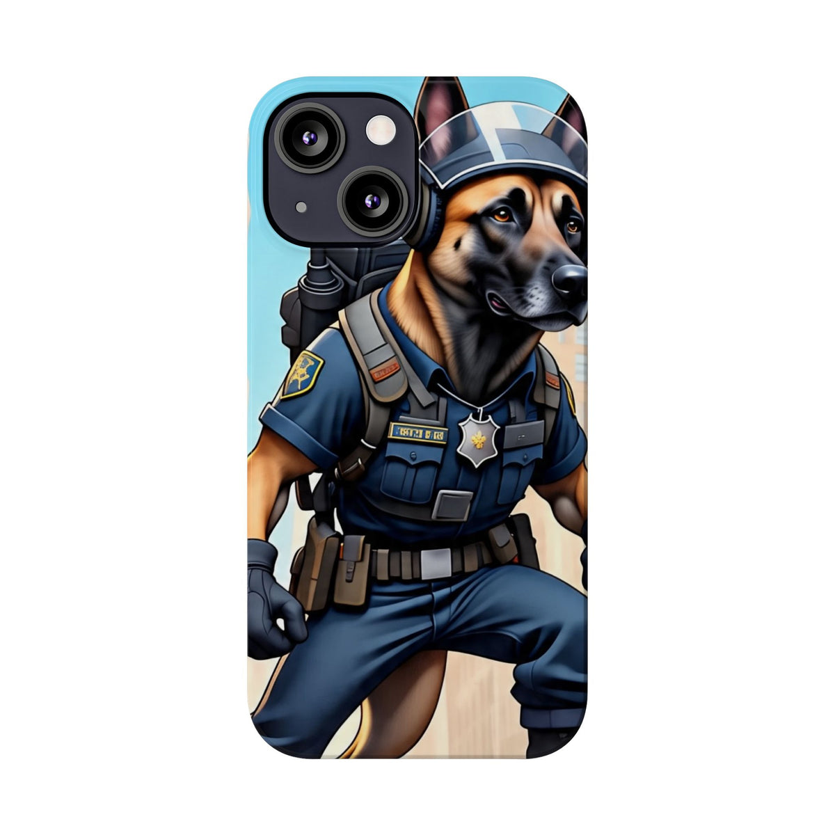 Police K9 German Shepherd Slim Phone Case – Cute Tactical Dog Phone Cover