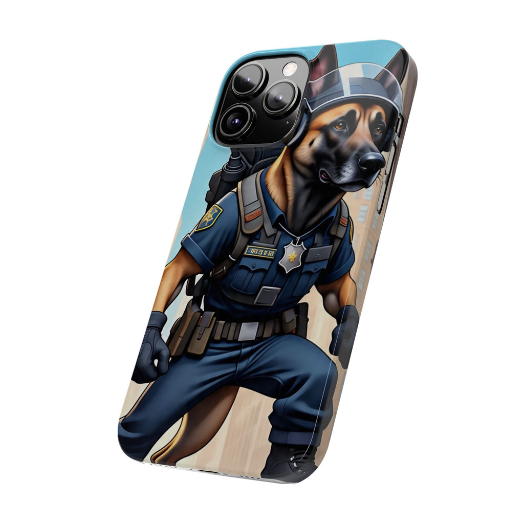 Police K9 German Shepherd Slim Phone Case – Cute Tactical Dog Phone Cover