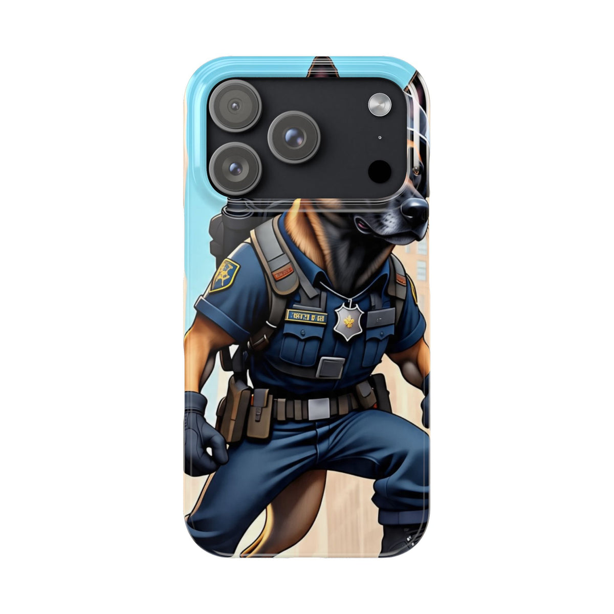 Police K9 German Shepherd Slim Phone Case – Cute Tactical Dog Phone Cover