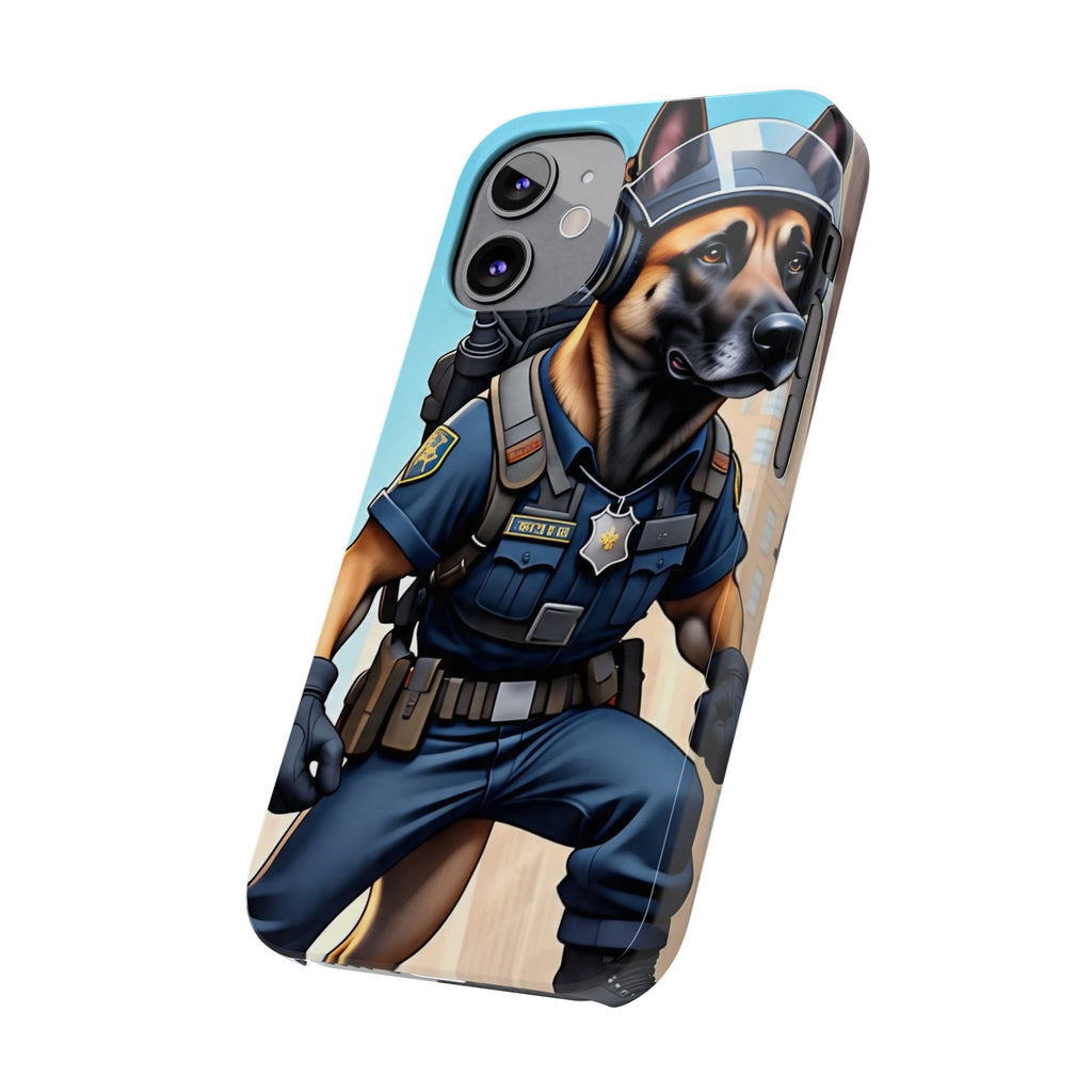 Police K9 German Shepherd Slim Phone Case – Cute Tactical Dog Phone Cover