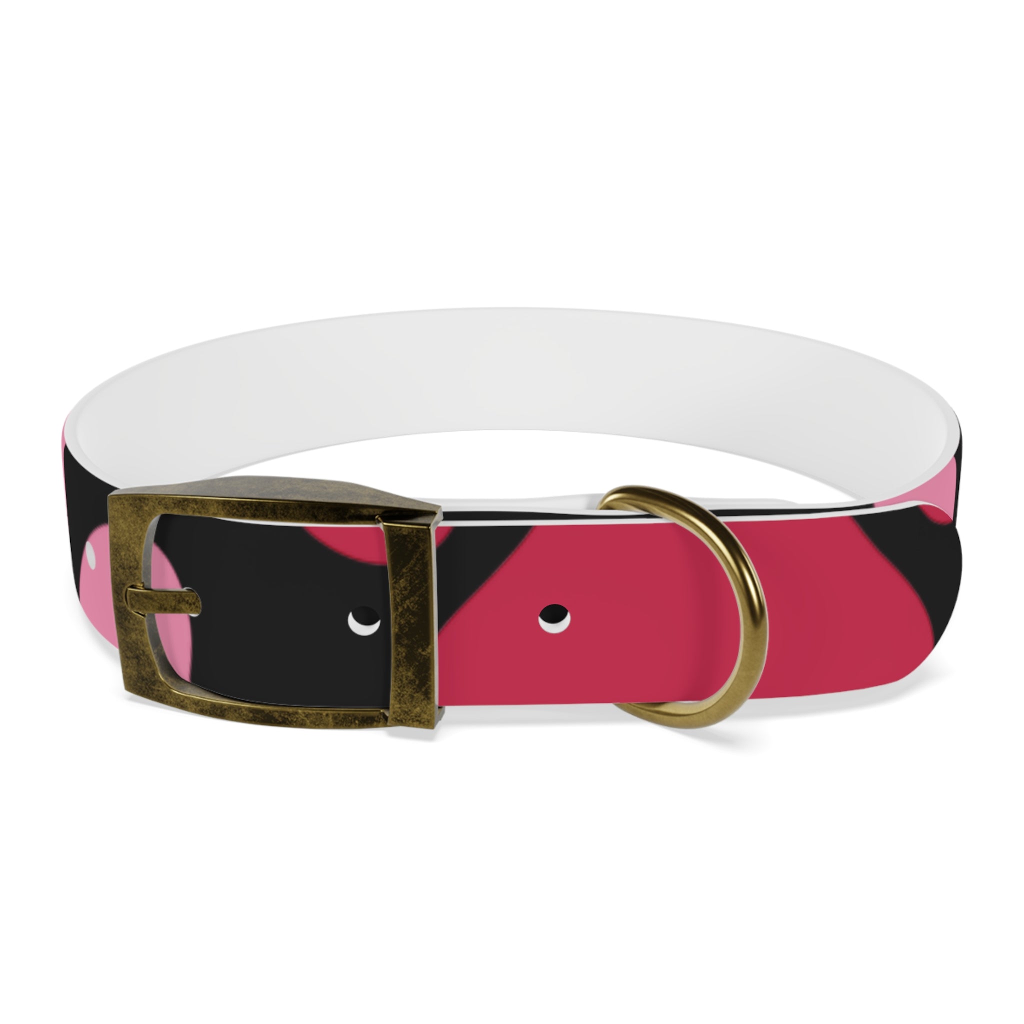 Pink Heart Dog Collar — Valentine’s Day Cute Pet Accessory