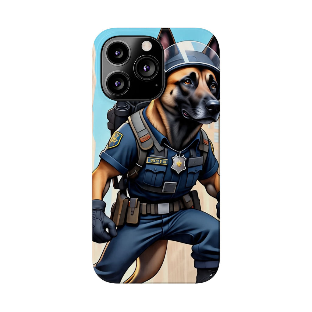 Police K9 German Shepherd Slim Phone Case – Cute Tactical Dog Phone Cover