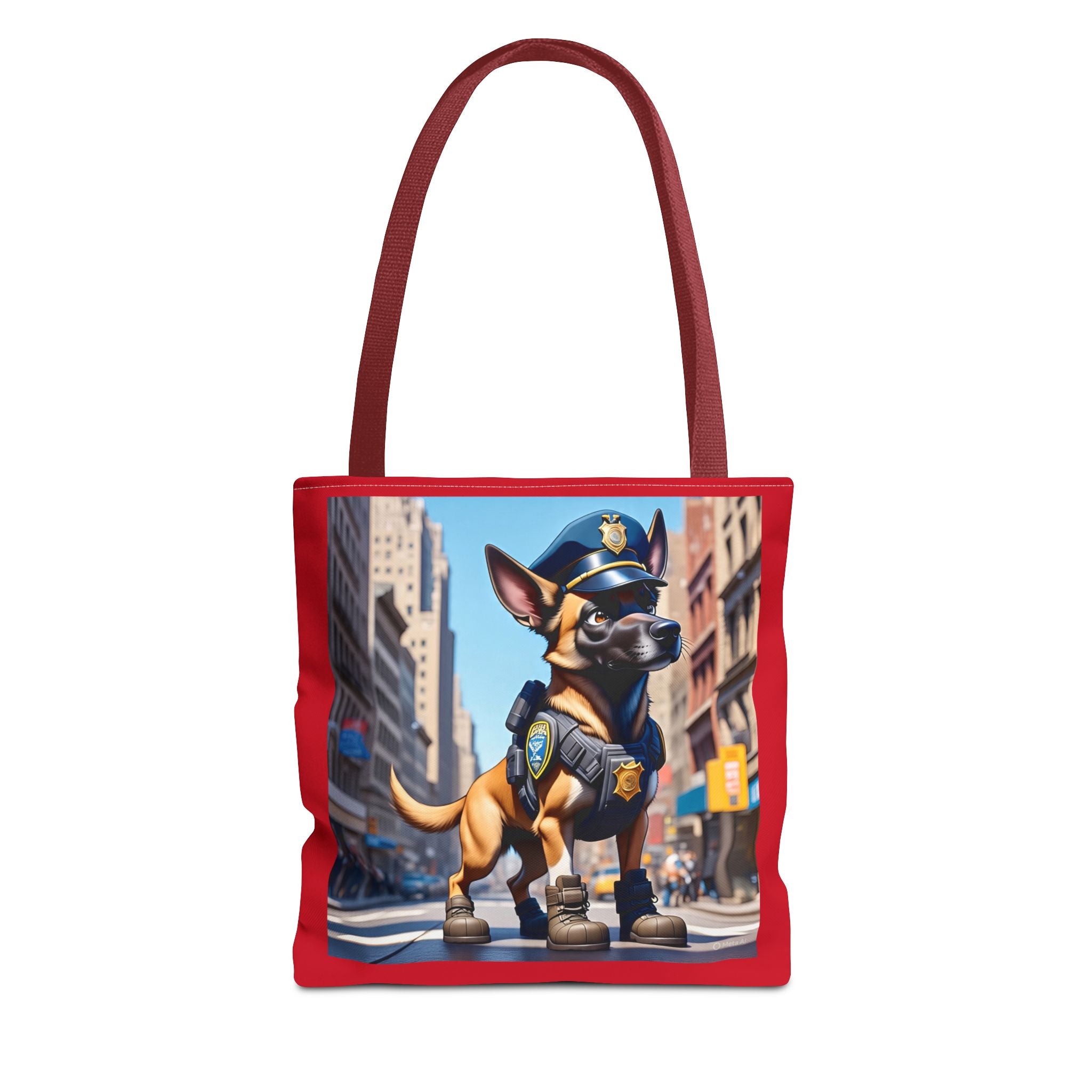 Police Dog Pattern Tote Bag - Stylish Eco-Friendly Carryall