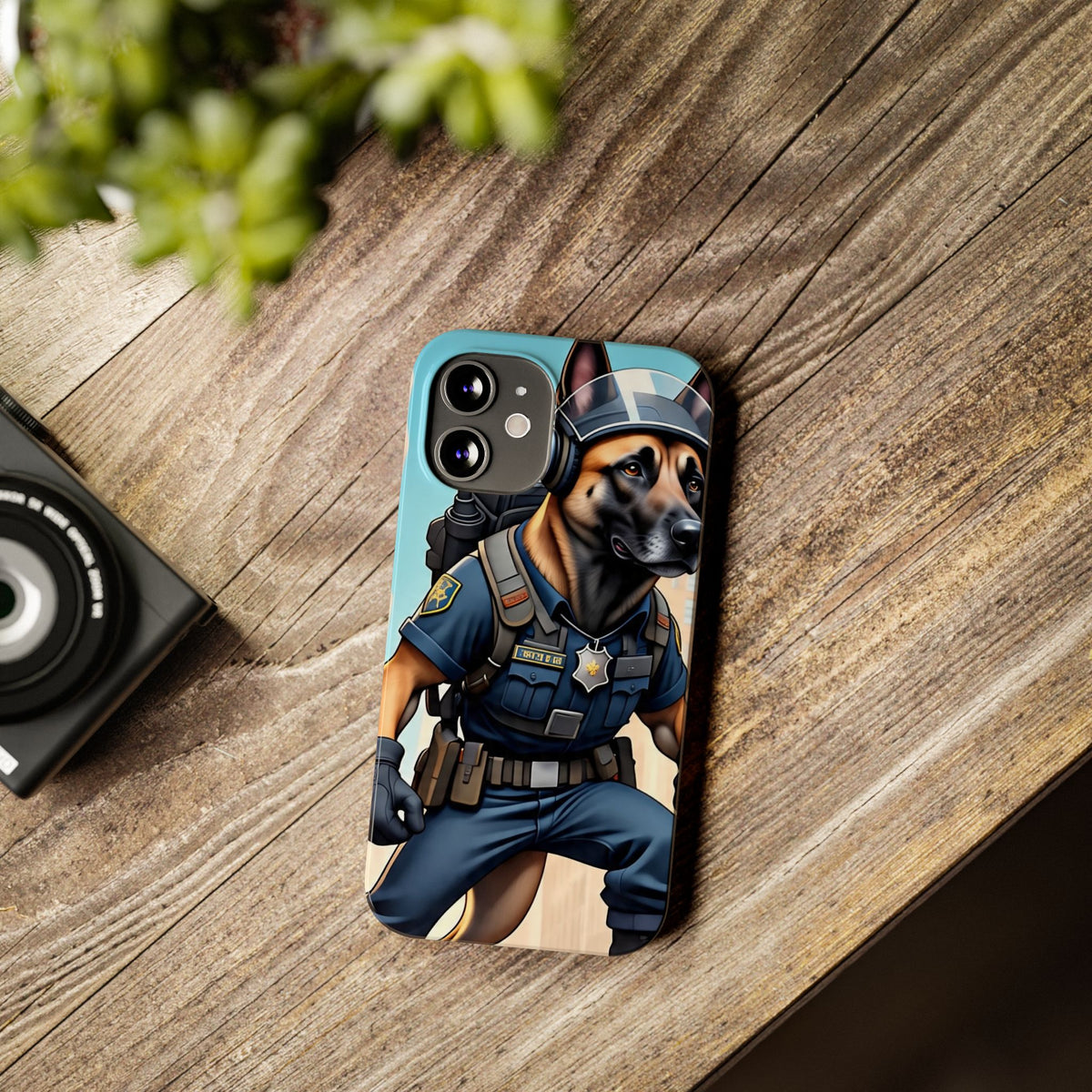 Police K9 German Shepherd Slim Phone Case – Cute Tactical Dog Phone Cover
