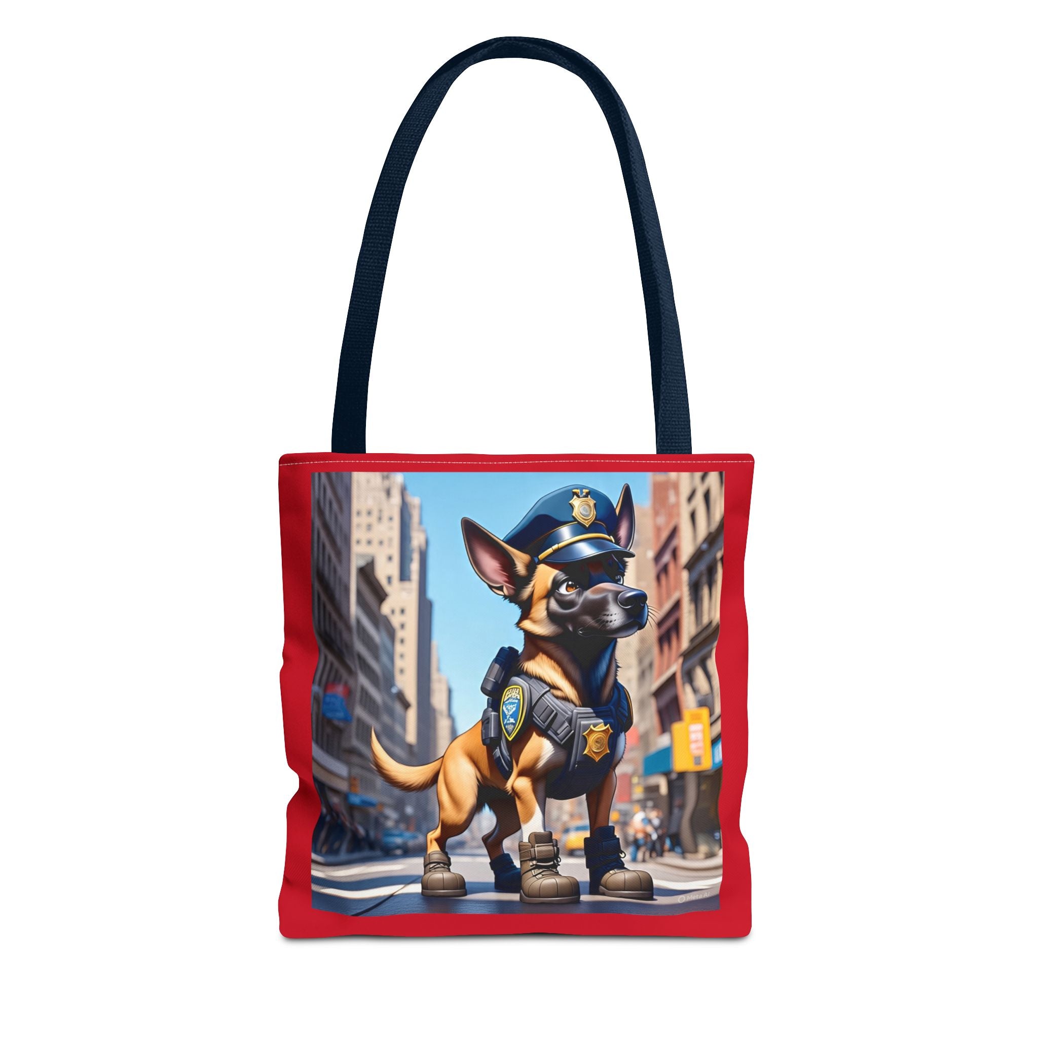 Police Dog Pattern Tote Bag - Stylish Eco-Friendly Carryall