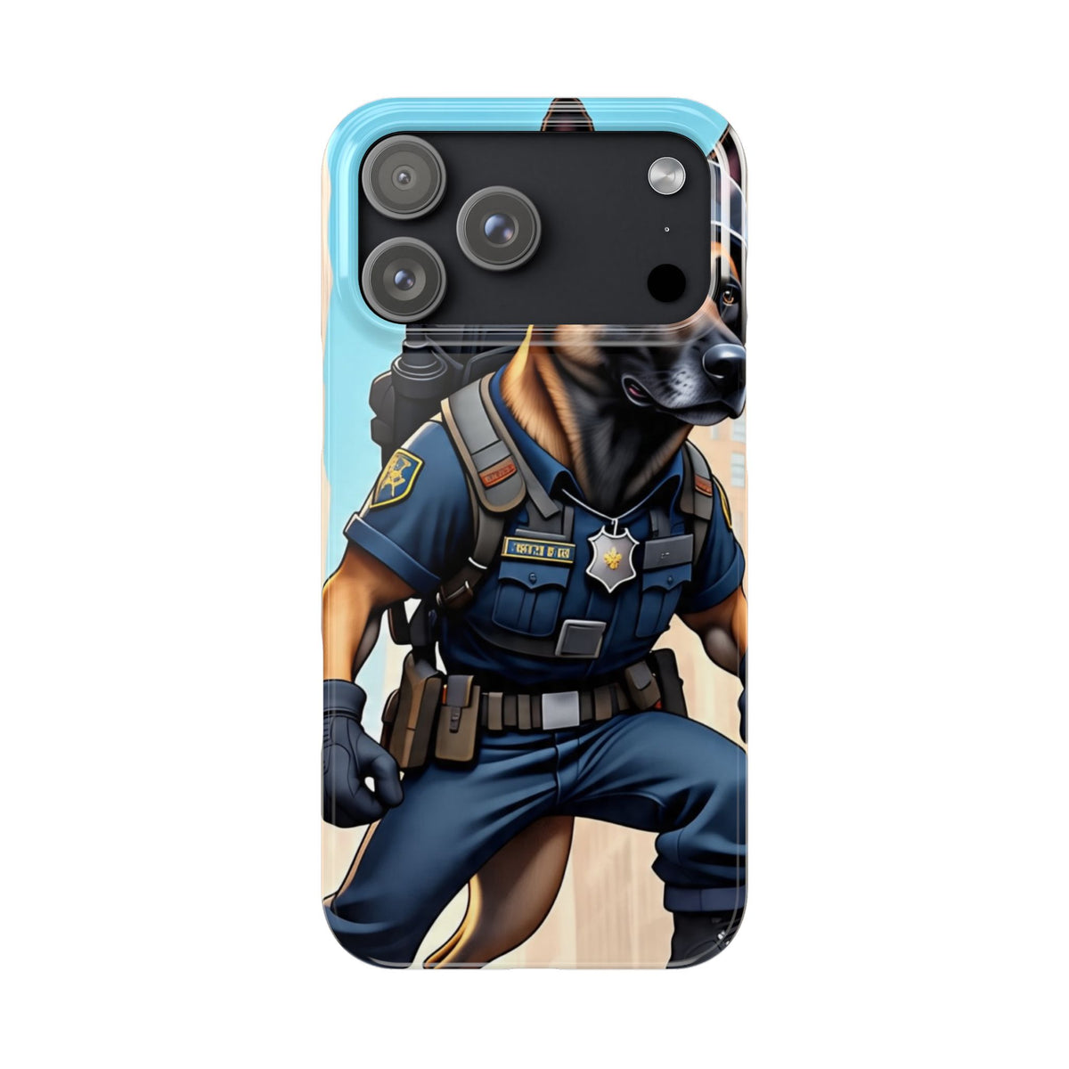 Police K9 German Shepherd Slim Phone Case – Cute Tactical Dog Phone Cover