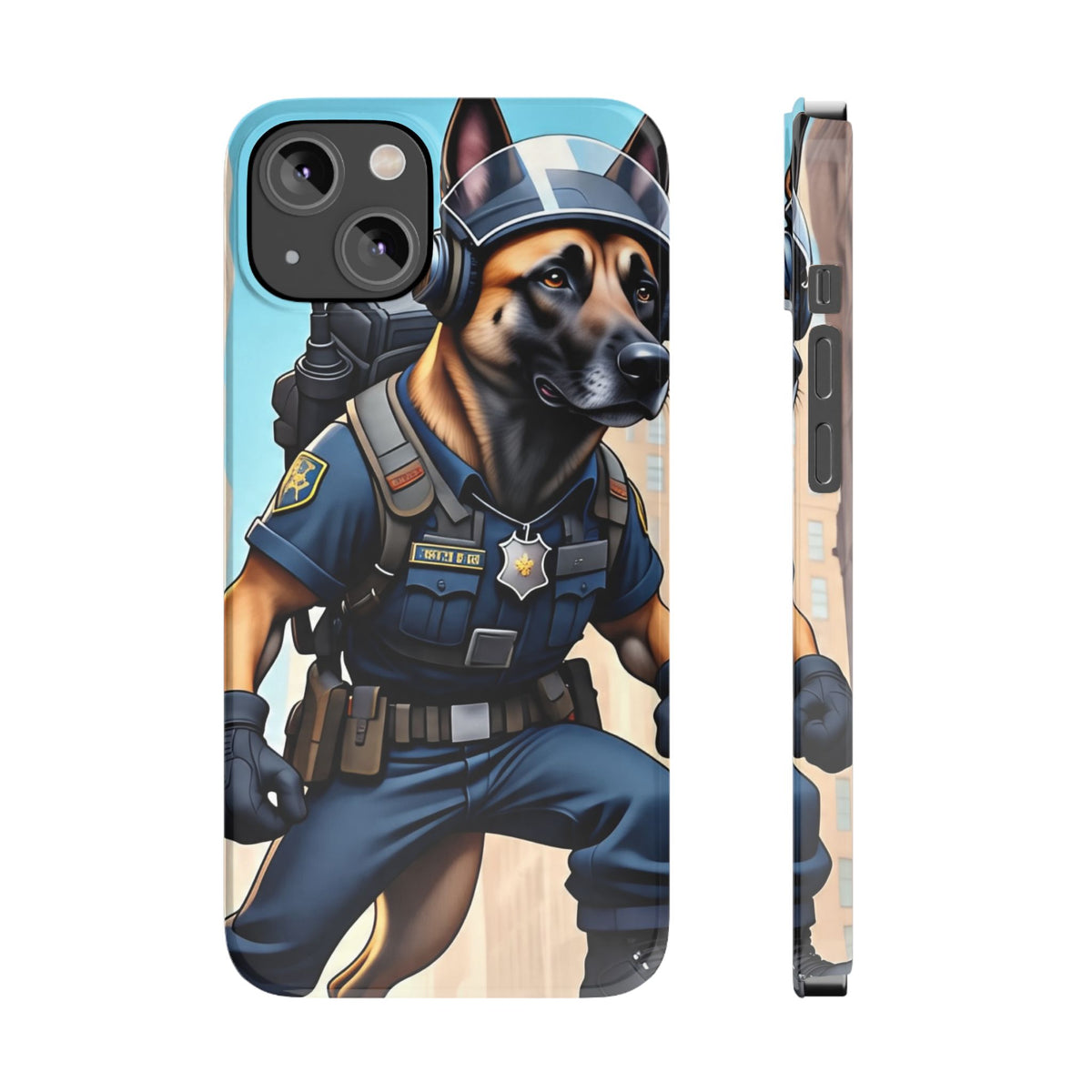 Police K9 German Shepherd Slim Phone Case – Cute Tactical Dog Phone Cover