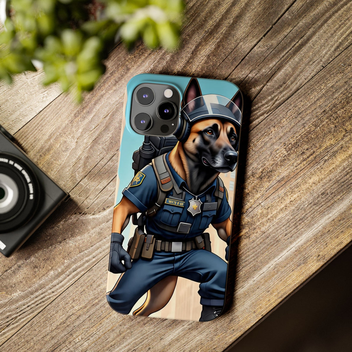 Police K9 German Shepherd Slim Phone Case – Cute Tactical Dog Phone Cover