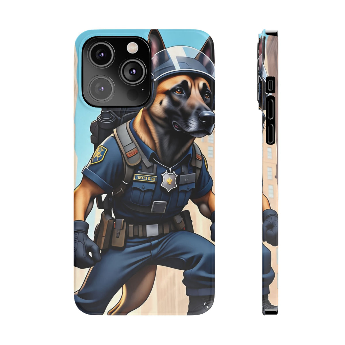 Police K9 German Shepherd Slim Phone Case – Cute Tactical Dog Phone Cover