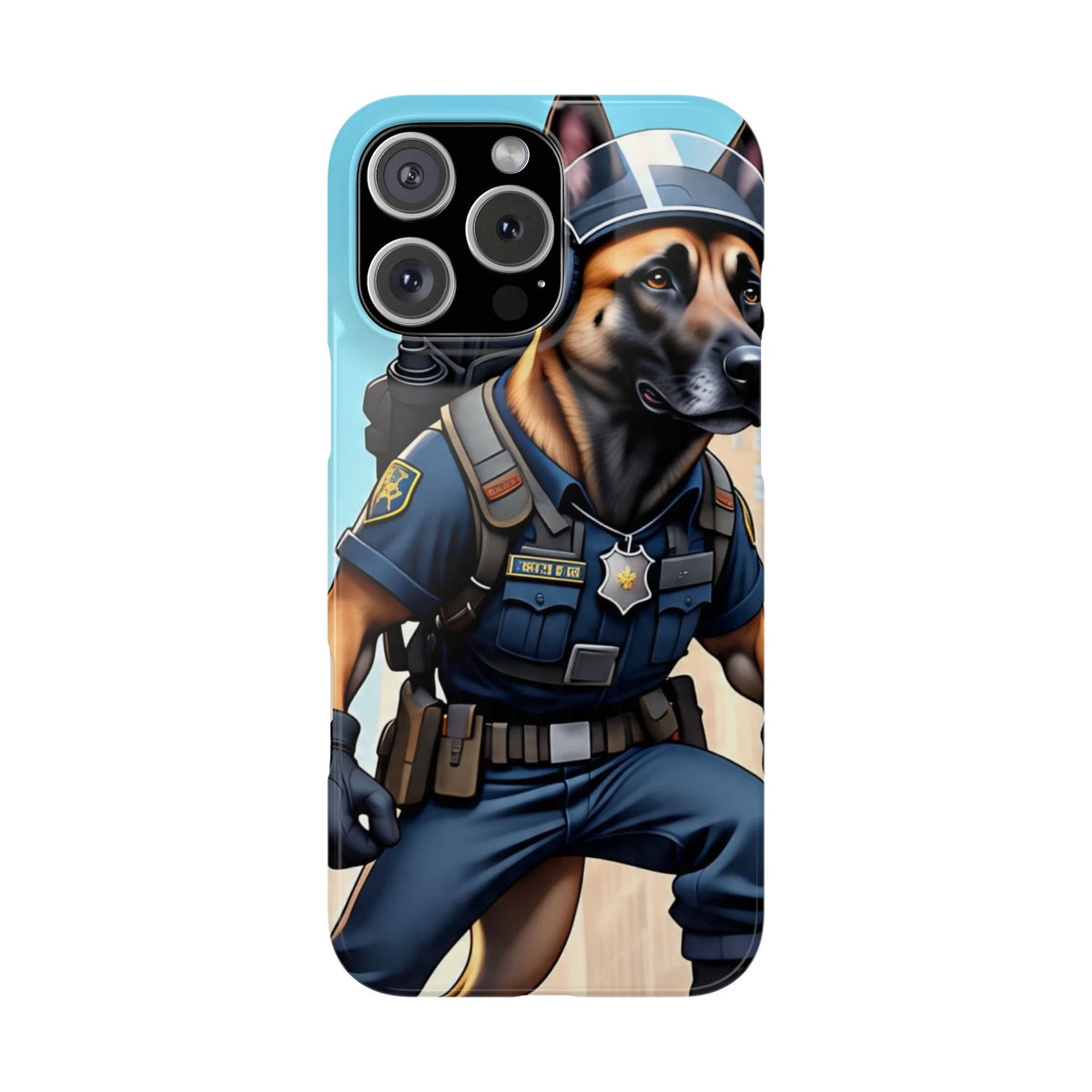 Police K9 German Shepherd Slim Phone Case – Cute Tactical Dog Phone Cover