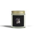 Coconut Apricot Scented Candle — 4oz & 9oz Glass Jar (Dog Moon Label)