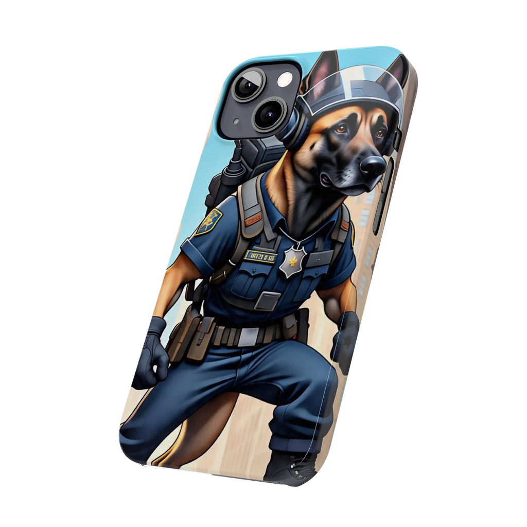 Police K9 German Shepherd Slim Phone Case – Cute Tactical Dog Phone Cover
