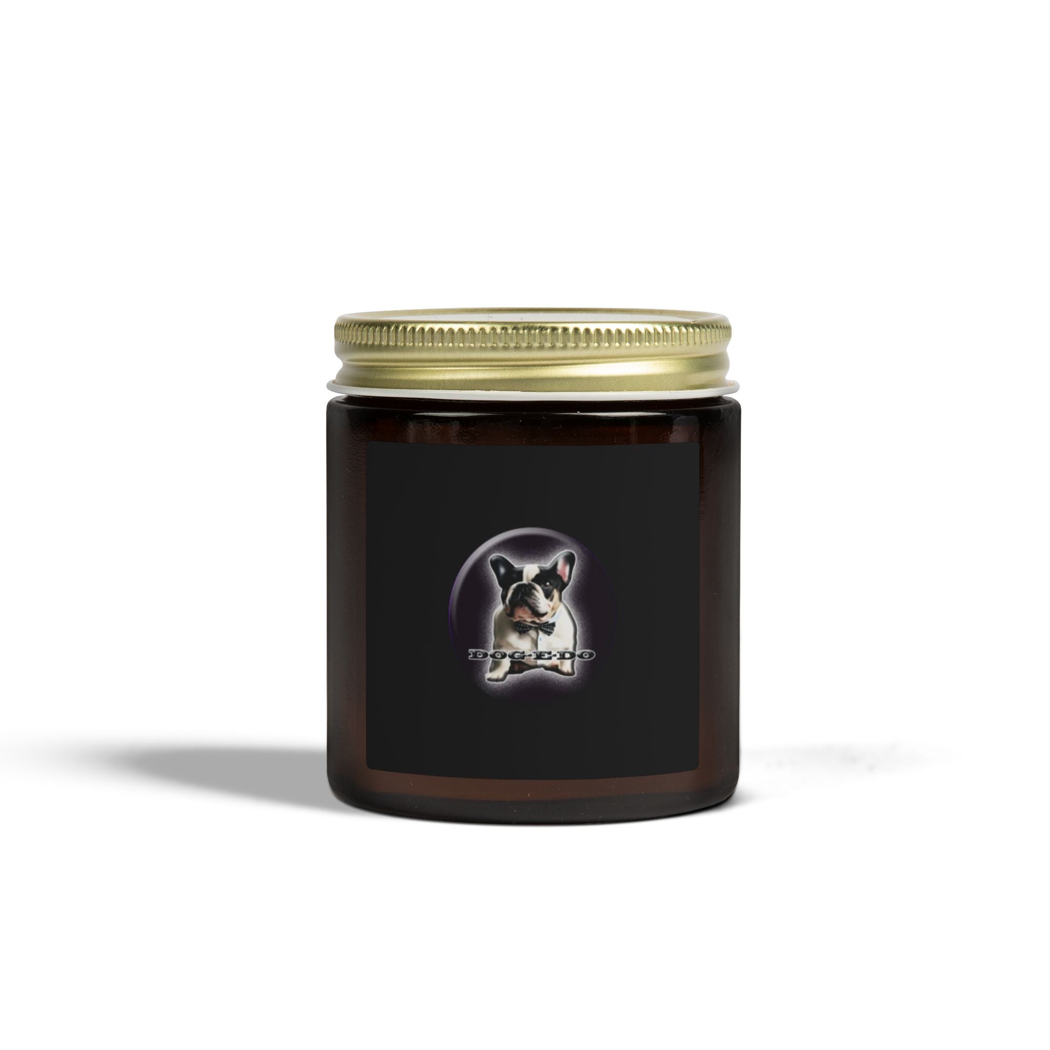 Coconut Apricot Scented Candle — 4oz & 9oz Glass Jar (Dog Moon Label)