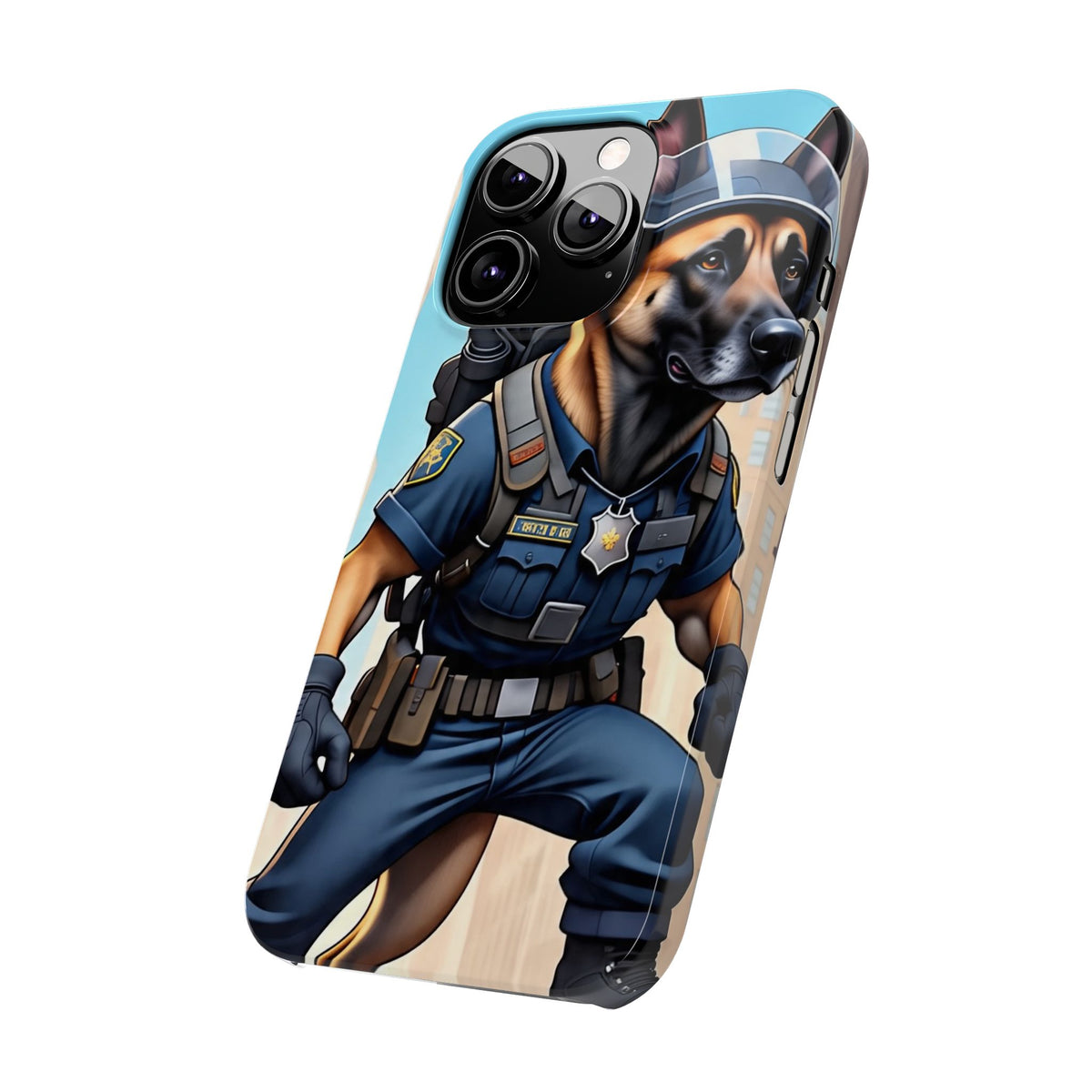 Police K9 German Shepherd Slim Phone Case – Cute Tactical Dog Phone Cover