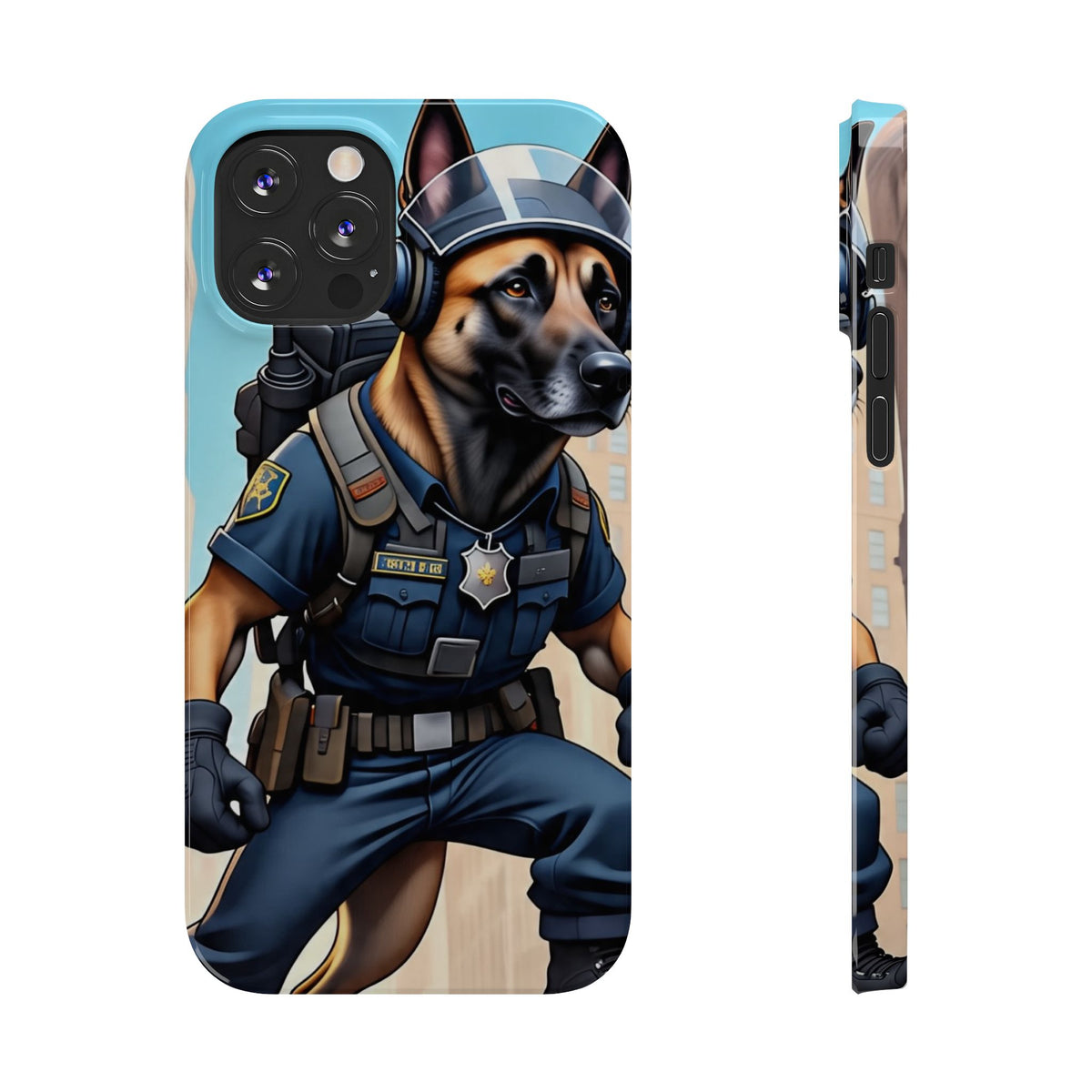 Police K9 German Shepherd Slim Phone Case – Cute Tactical Dog Phone Cover