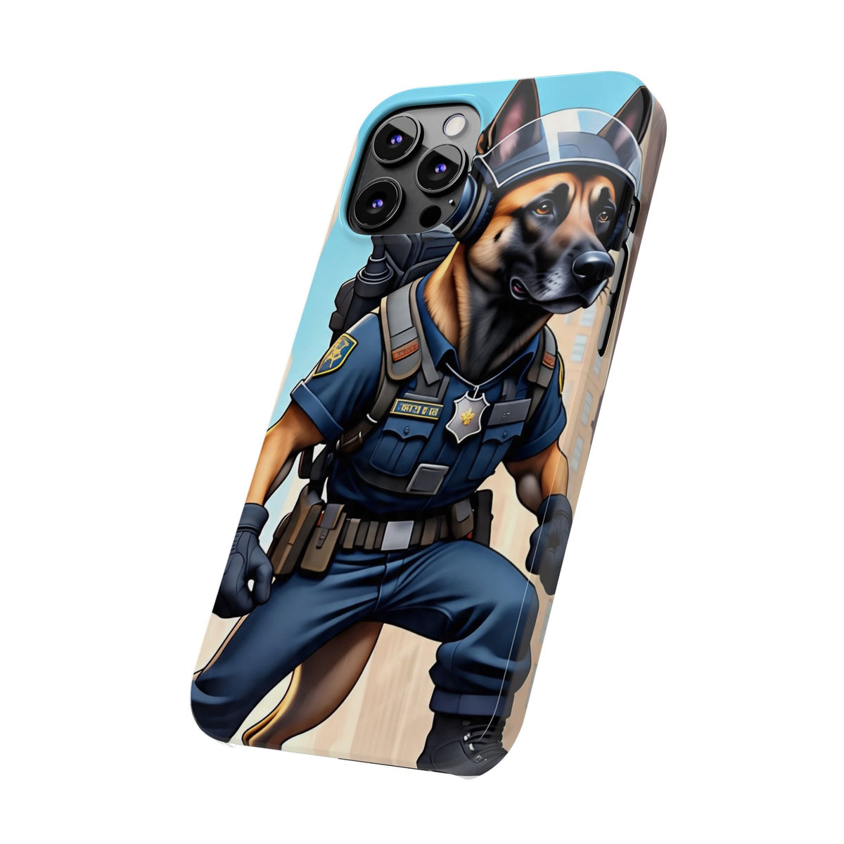 Police K9 German Shepherd Slim Phone Case – Cute Tactical Dog Phone Cover