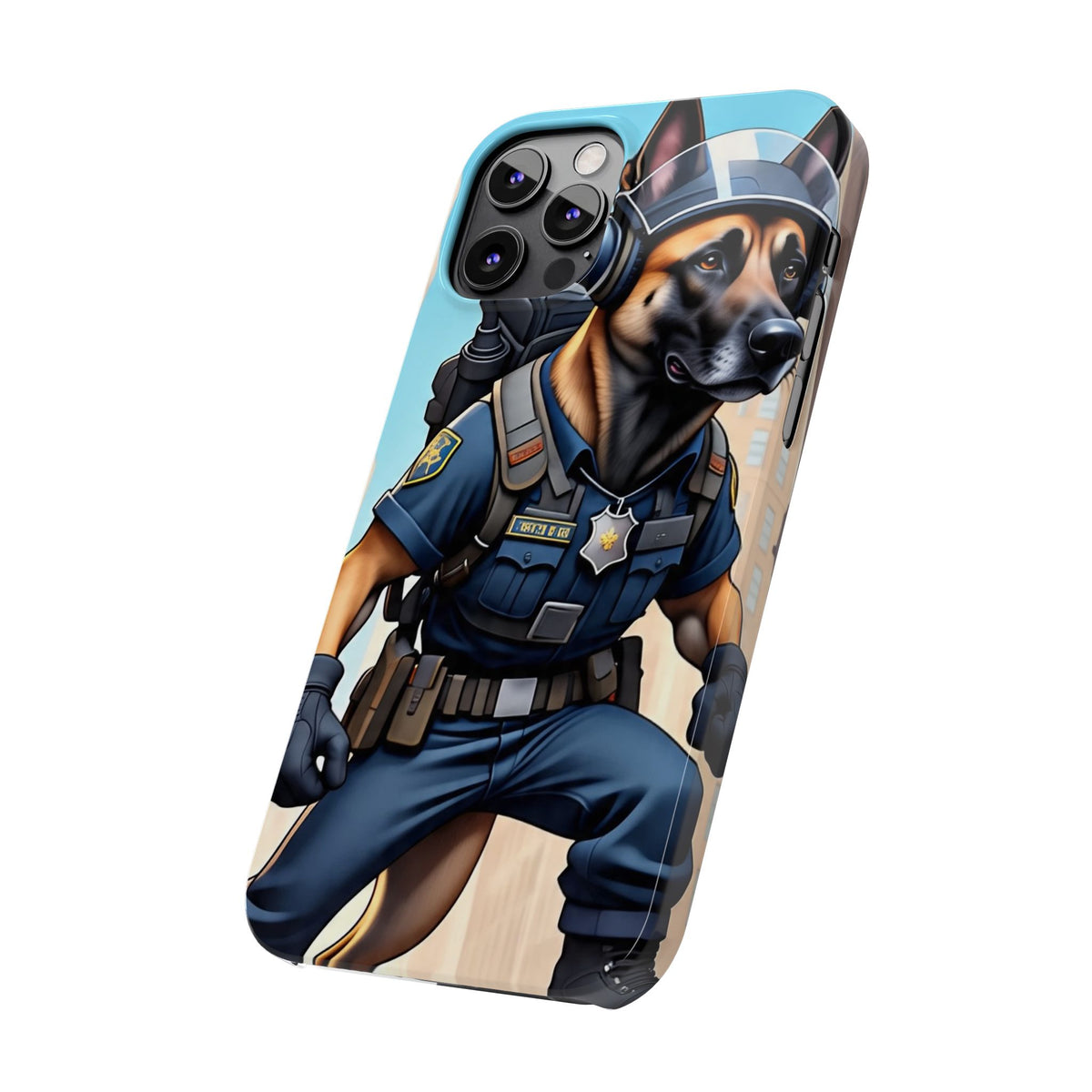 Police K9 German Shepherd Slim Phone Case – Cute Tactical Dog Phone Cover