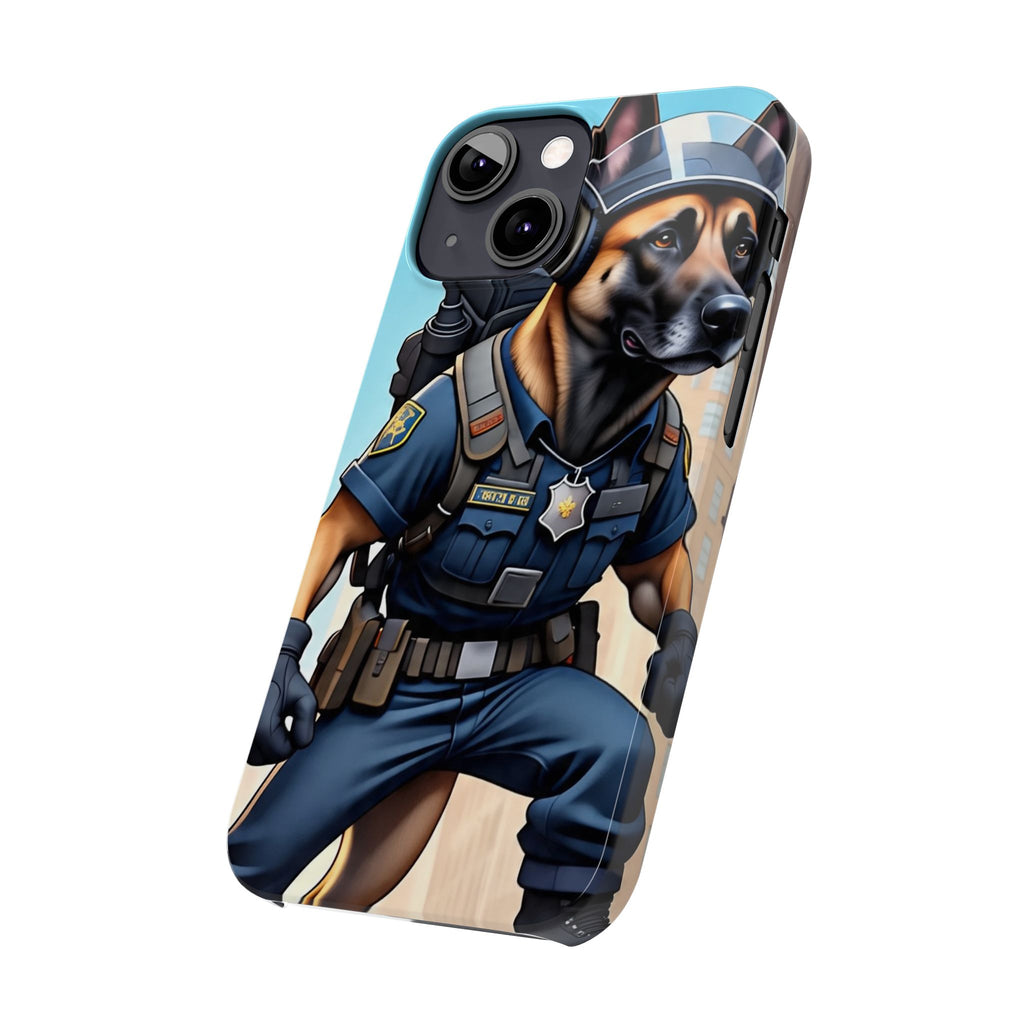 Police K9 German Shepherd Slim Phone Case – Cute Tactical Dog Phone Cover
