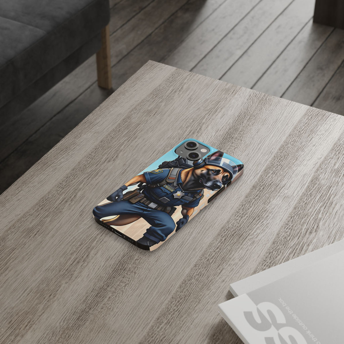 Police K9 German Shepherd Slim Phone Case – Cute Tactical Dog Phone Cover