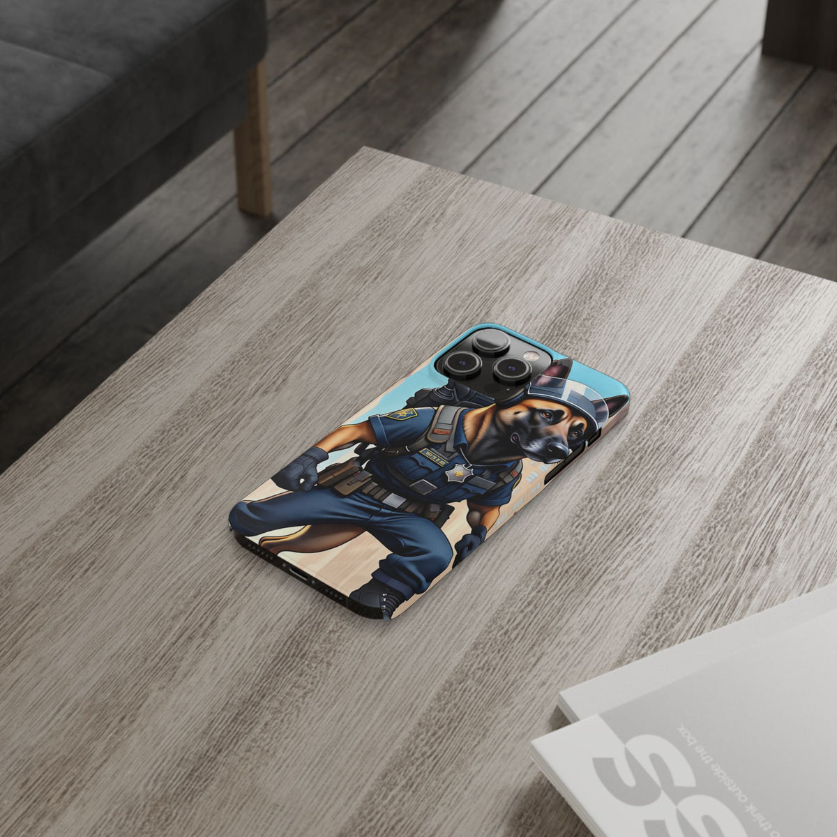 Police K9 German Shepherd Slim Phone Case – Cute Tactical Dog Phone Cover